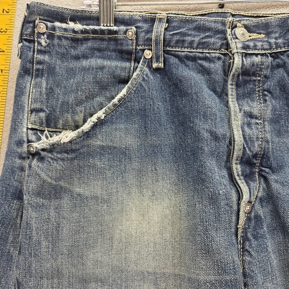 Vintage Levis Engineered Jeans Mens 34x32 Blue Buckle Back Twisted One Pocket